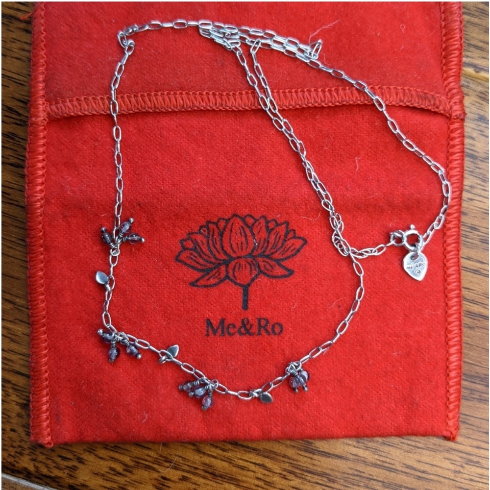 Me & Ro necklace, Iolite stones & silver, from the ‘tiny petals’ collection